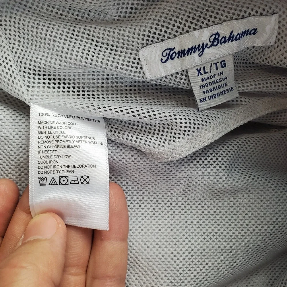 Tommy Bahama Mens Shorts 2XL Gray Polyester Lined San Francisco 49ers Football